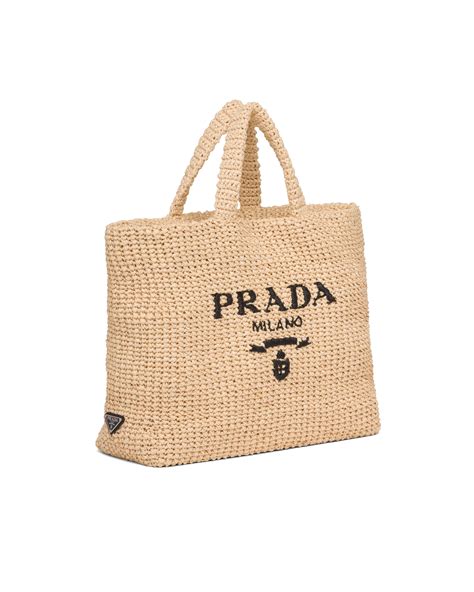 prada raffia tote bag|prada foldable shopping tote.